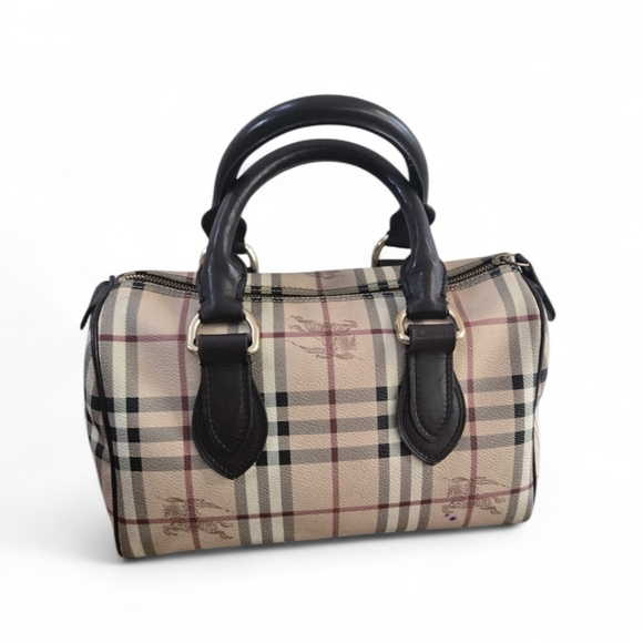 Burberry Beige Checkered Women's Bag - Picture 9 of 10